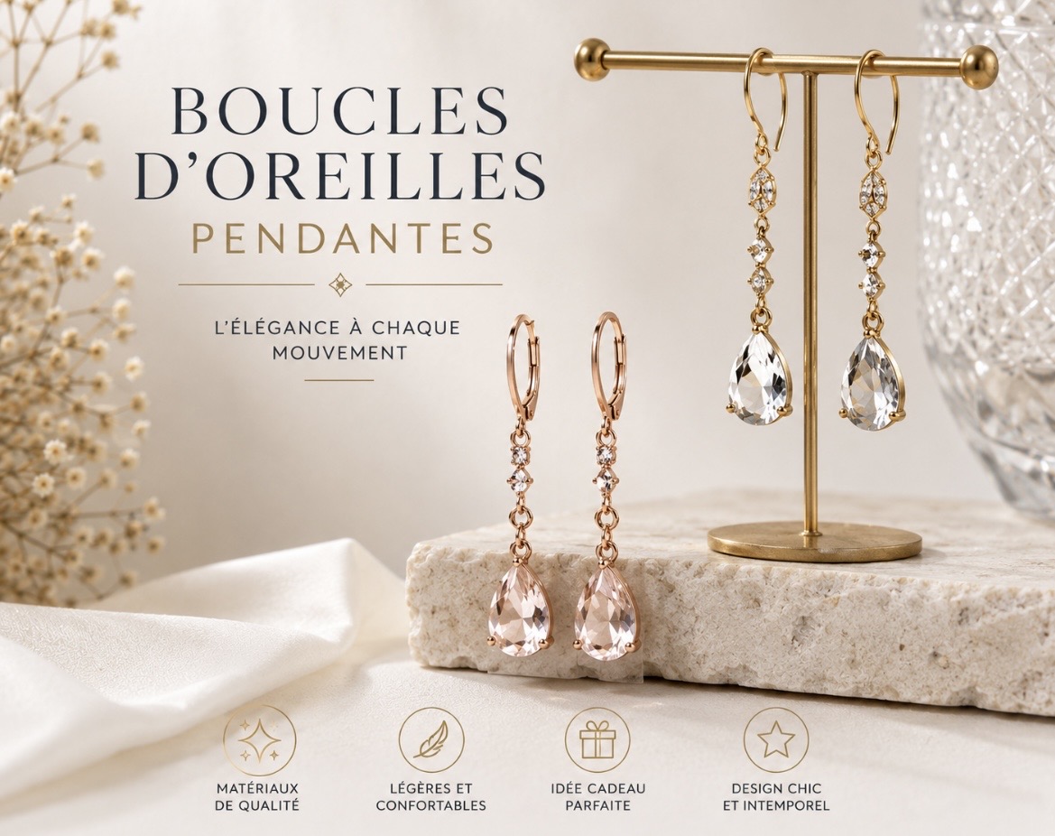 Boucles d'oreilles pendantes